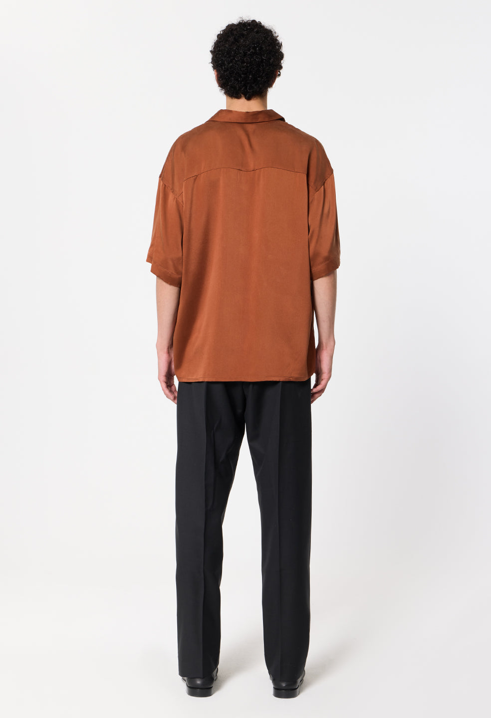 Wool Wide Easy Trouser / Black
