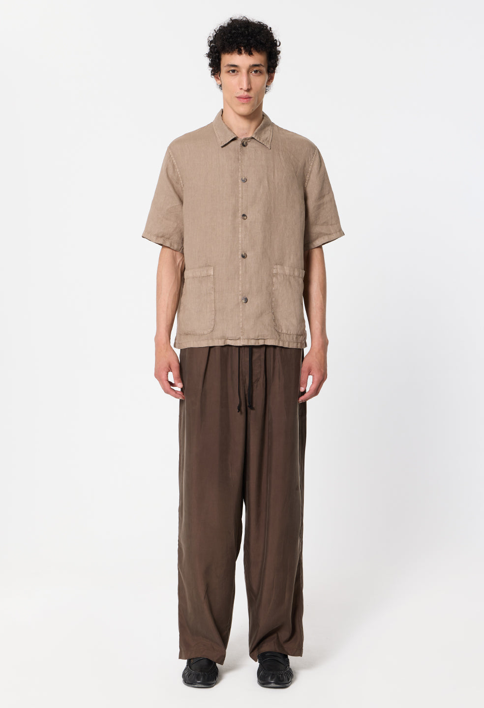 Cupro Saint Lucia Trouser / Espresso