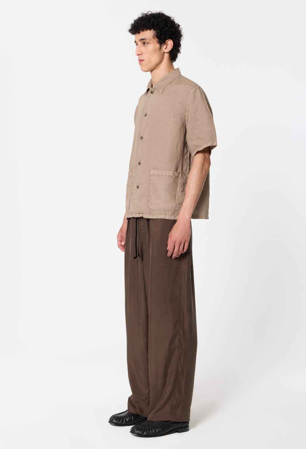 Cupro Saint Lucia Trouser / Espresso
