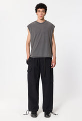 Canopy Cotton Cargo Pants / Black