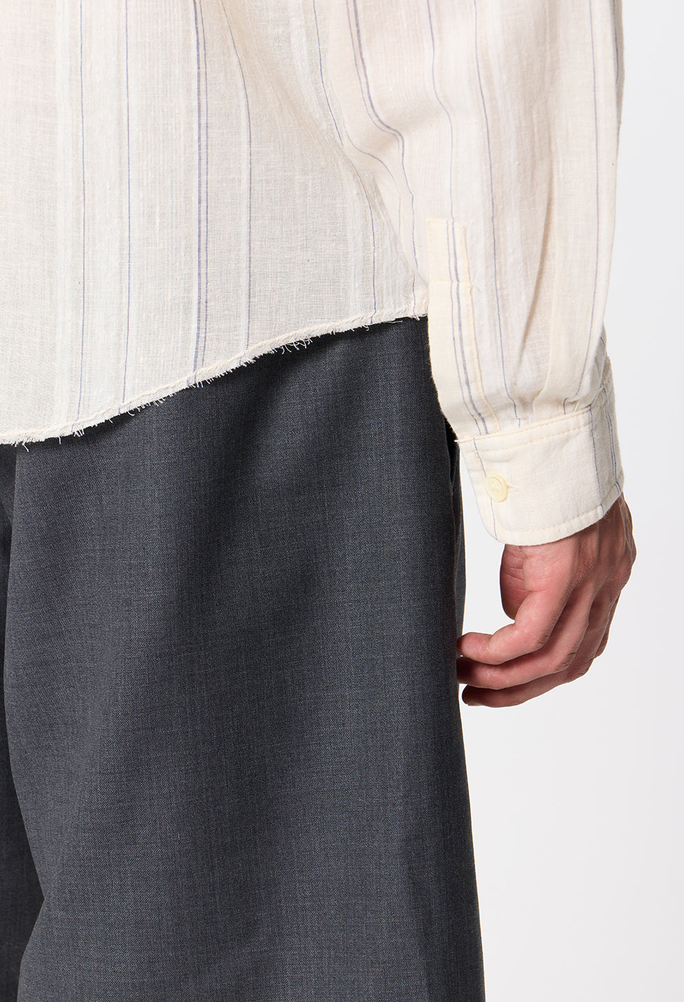 Wool Wide Easy Shorts / Charcoal