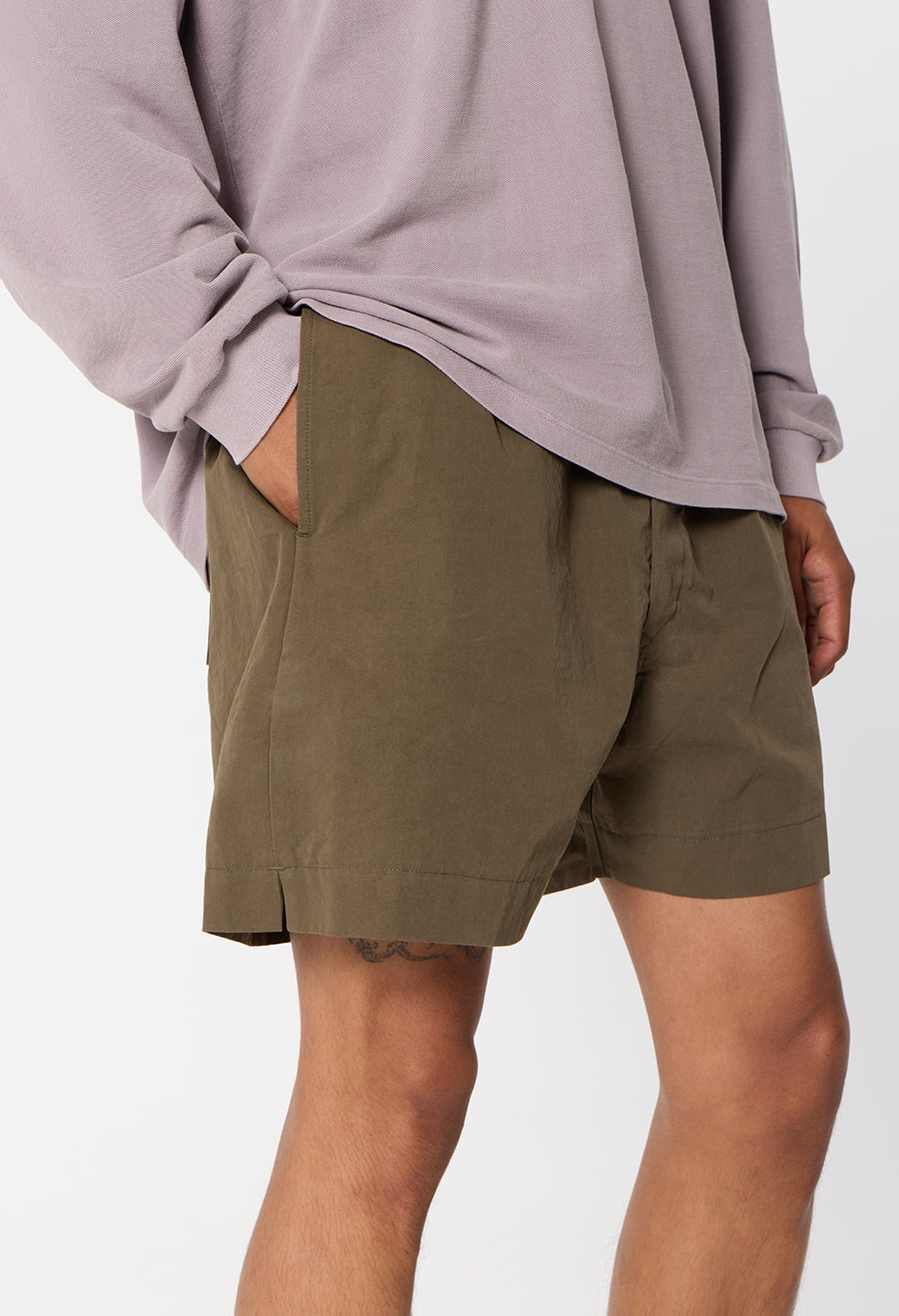 Cotton Kennedy Shorts / Olive